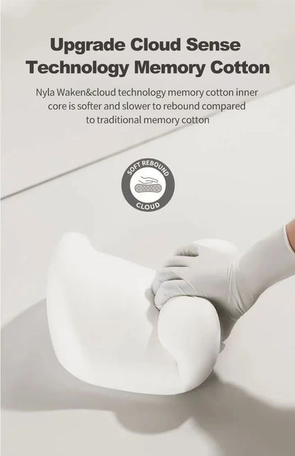 Memory Foam Neck Pillow - Car Lumbar Backrest Cushion | Ergonomic Support - ZOOMNSTORE