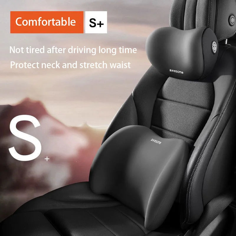 Memory Foam Neck Pillow Car Neck Cushion Auto Seat Headrest Soft Waist Cushion - ZOOMNSTORE