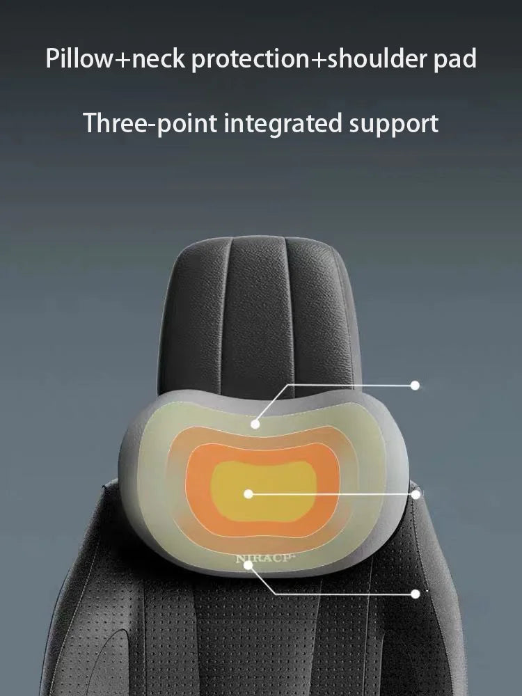 Memory Foam Neck Pillow Car Neck Cushion Auto Seat Headrest Soft Waist Cushion - ZOOMNSTORE