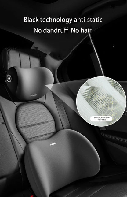 Memory Foam Neck Pillow Car Neck Cushion Auto Seat Headrest Soft Waist Cushion - ZOOMNSTORE