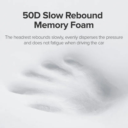 Memory Foam Neck Pillow - Adjustable Car Neck Support & Lumbar Cushion - ZOOMNSTORE