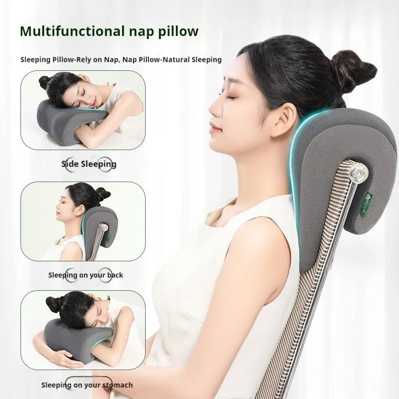 Memory Foam Neck Pillow - Ergonomic Headrest Pillow for Office Chair | Neck Support Cushion - ZOOMNSTORE