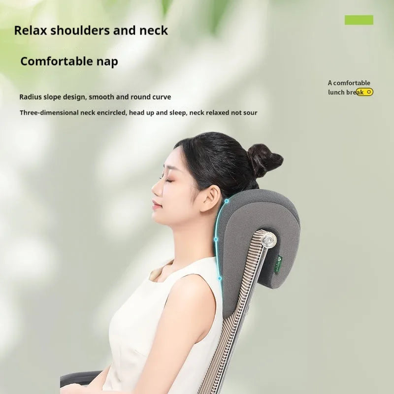 Memory Foam Neck Pillow - Ergonomic Headrest Pillow for Office Chair | Neck Support Cushion - ZOOMNSTORE