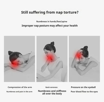 Memory Foam Neck Pillow - Ergonomic Headrest Pillow for Office Chair | Neck Support Cushion - ZOOMNSTORE