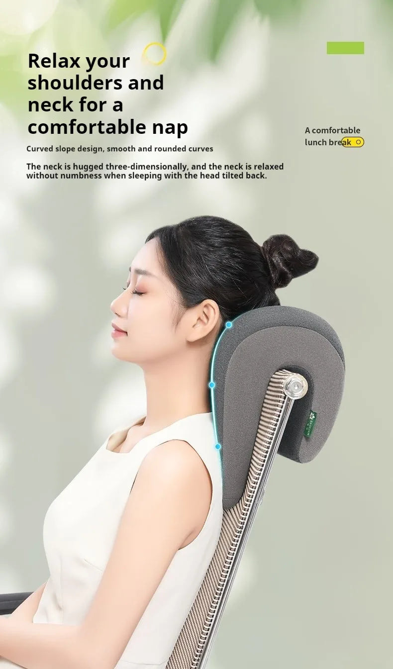 Memory Foam Neck Pillow - Ergonomic Headrest Pillow for Office Chair | Neck Support Cushion - ZOOMNSTORE