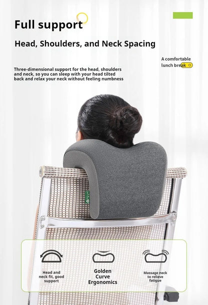 Memory Foam Neck Pillow - Ergonomic Headrest Pillow for Office Chair | Neck Support Cushion - ZOOMNSTORE