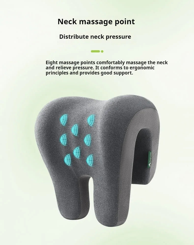 Memory Foam Neck Pillow - Ergonomic Headrest Pillow for Office Chair | Neck Support Cushion - ZOOMNSTORE