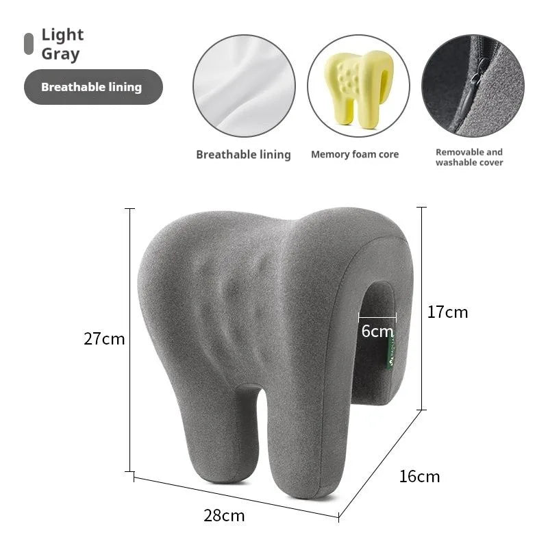 Memory Foam Neck Pillow - Ergonomic Headrest Pillow for Office Chair | Neck Support Cushion - ZOOMNSTORE