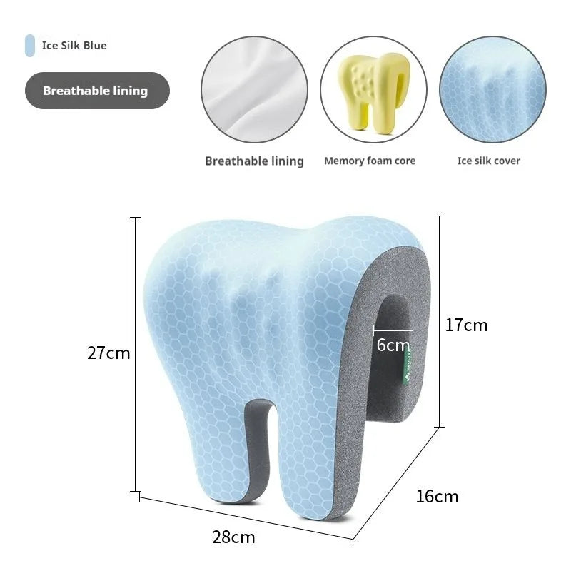 Memory Foam Neck Pillow - Ergonomic Headrest Pillow for Office Chair | Neck Support Cushion - ZOOMNSTORE