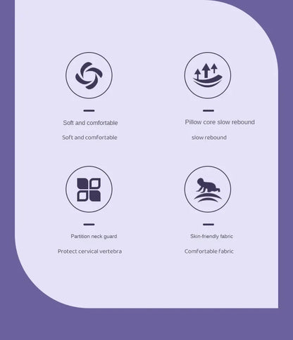 Memory Foam Neck Pillow | Ergonomic Neck Support Contour Sleeping Pillow - ZOOMNSTORE