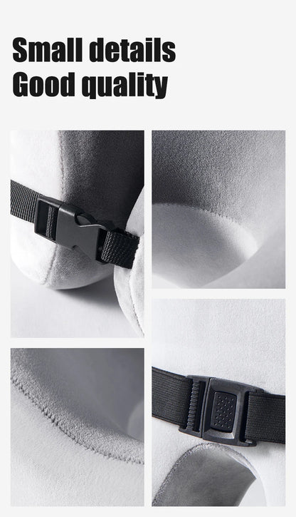Memory Foam Neck Pillow – U Shaped Travel Cushion for Car & Airplane Comfort - ZOOMNSTORE