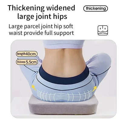 Memory Foam Office Cushion – Ergonomic Seat Pad With Tailbone Support Pillow - ZOOMNSTORE