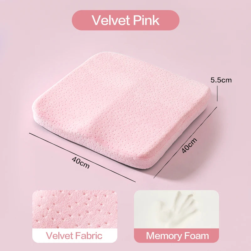 Memory Foam Office Cushion – Ergonomic Seat Pad With Tailbone Support Pillow - ZOOMNSTORE