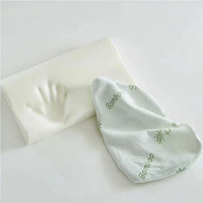 Memory Foam Pillow - Bamboo Fiber Orthopedic Neck Support | Slow Rebound Foam - ZOOMNSTORE