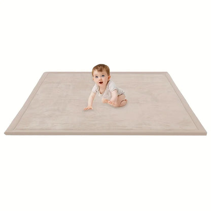 Memory Foam Playpen Mat - 3cm Thick Non Slip Soft Velvet Kids Rug Square - ZOOMNSTORE
