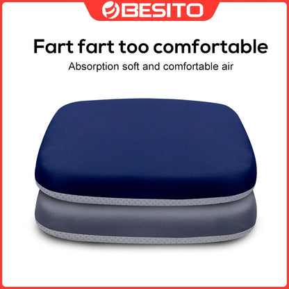 Memory Foam Seat Cushion - Ergonomic Office Chair Pad for Hemorrhoid Relief - ZOOMNSTORE