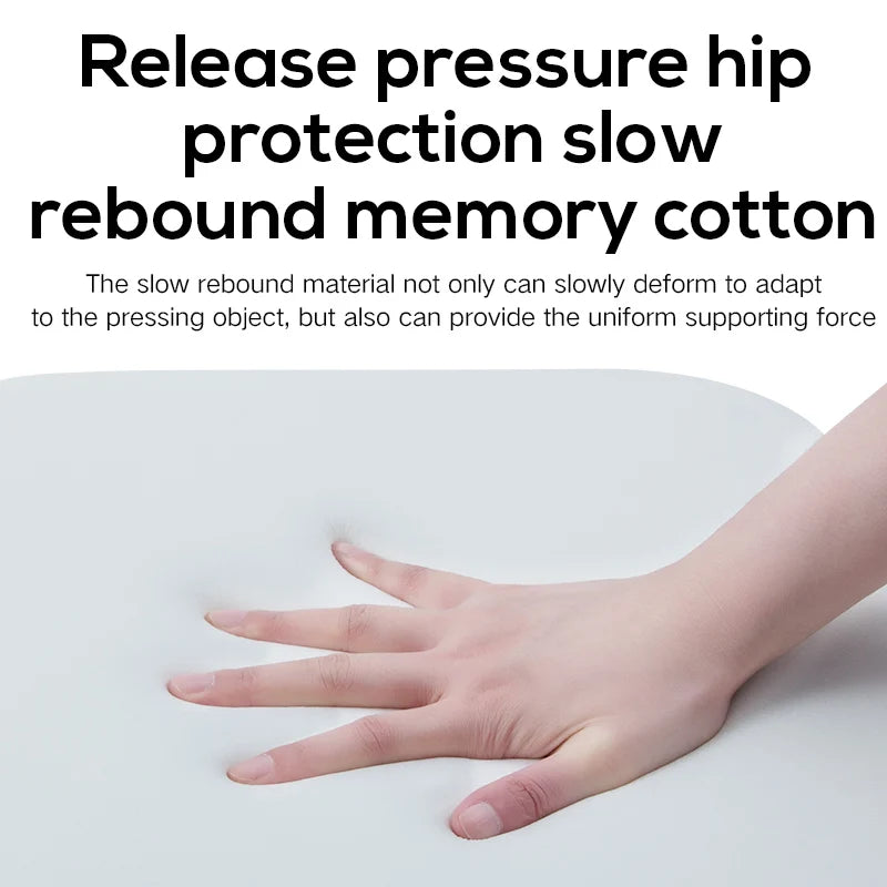 Memory Foam Seat Cushion - Ergonomic Office Chair Pad for Hemorrhoid Relief - ZOOMNSTORE