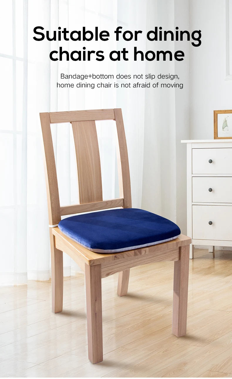 Memory Foam Seat Cushion - Ergonomic Office Chair Pad for Hemorrhoid Relief - ZOOMNSTORE