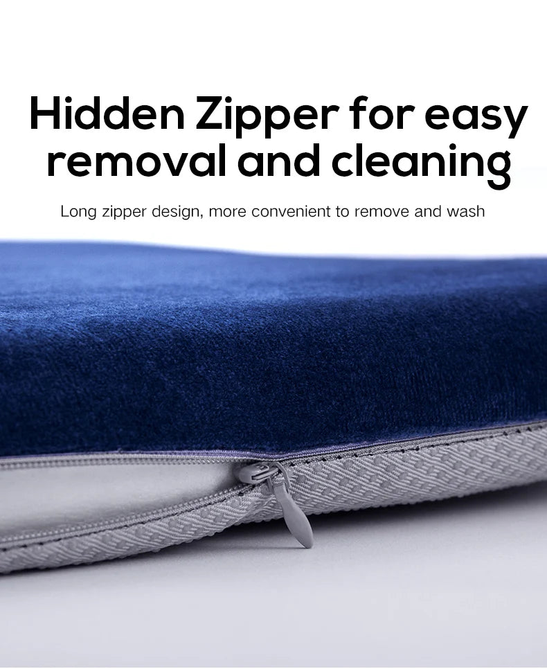 Memory Foam Seat Cushion - Ergonomic Office Chair Pad for Hemorrhoid Relief - ZOOMNSTORE