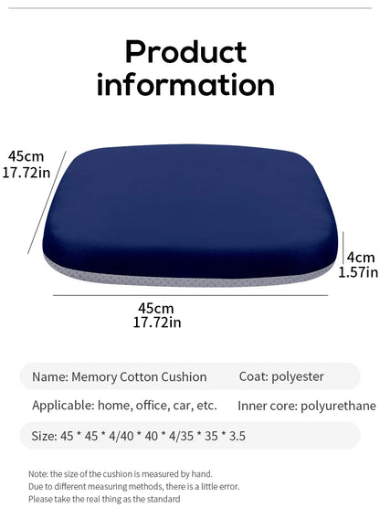 Memory Foam Seat Cushion - Ergonomic Office Chair Pad for Hemorrhoid Relief - ZOOMNSTORE