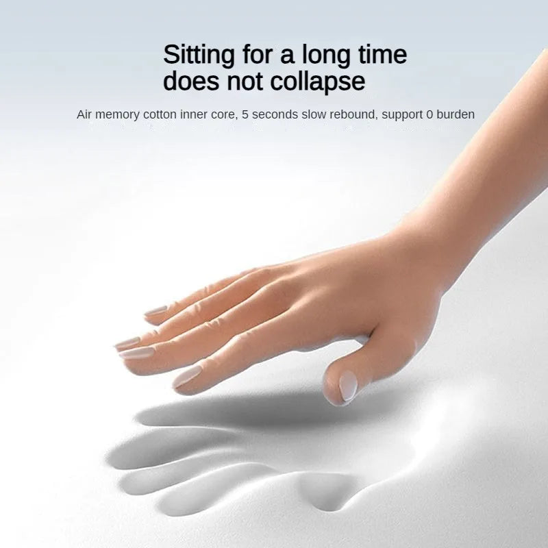 Memory Foam Seat Cushion - Orthopedic Coccyx Comfort Pad for Office & Car - ZOOMNSTORE