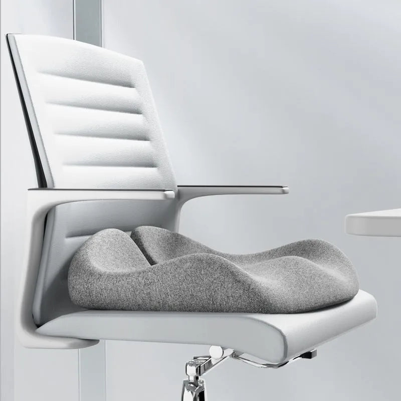 Memory Foam Seat Cushion - Orthopedic Coccyx Comfort Pad for Office & Car - ZOOMNSTORE