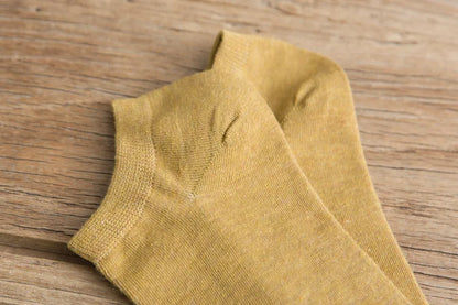 Men Ankle Socks 10 Pairs | Large Size Thin Low Cut Cotton Spandex Summer Breathable Casual Wear - ZOOMNSTORE