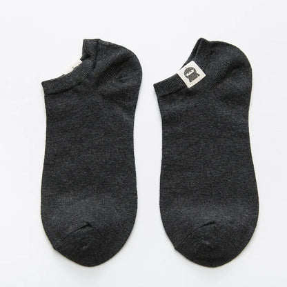 Men Ankle Socks 10 Pairs | Large Size Thin Low Cut Cotton Spandex Summer Breathable Casual Wear - ZOOMNSTORE