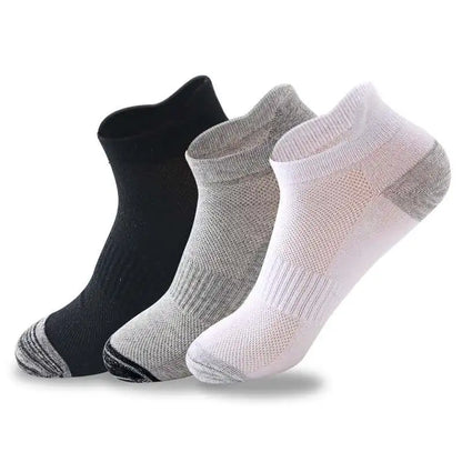 Men Ankle Socks – Breathable Summer Mesh Sports Socks, Plus Size 44-48 - ZOOMNSTORE