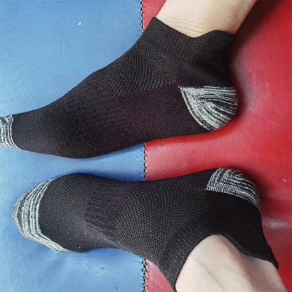 Men Ankle Socks – Breathable Summer Mesh Sports Socks, Plus Size 44-48 - ZOOMNSTORE