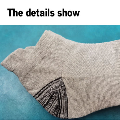 Men Ankle Socks – Breathable Summer Mesh Sports Socks, Plus Size 44-48 - ZOOMNSTORE