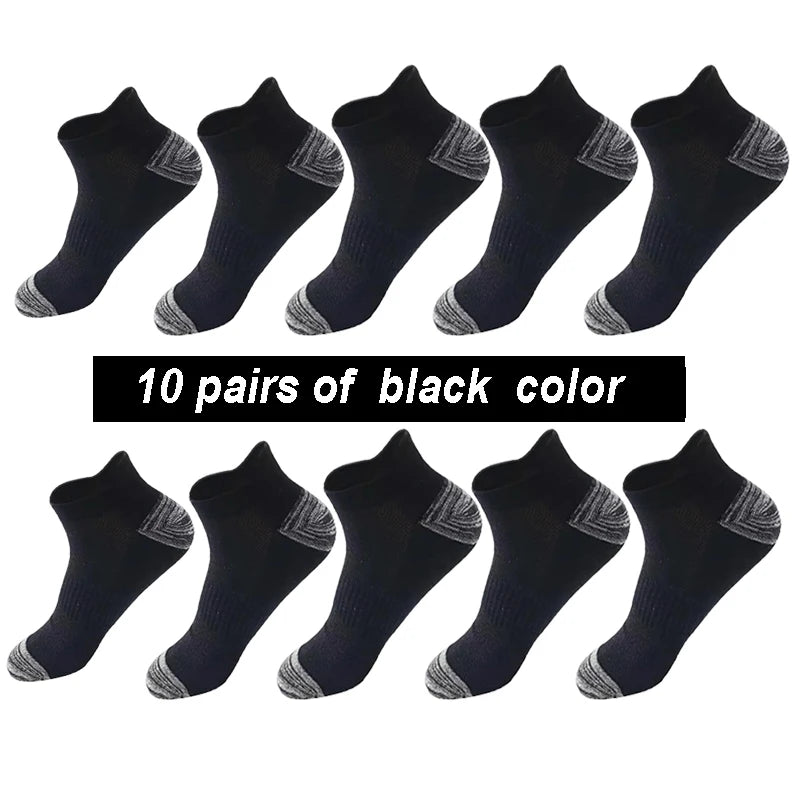 Men Ankle Socks – Breathable Summer Mesh Sports Socks, Plus Size 44-48 - ZOOMNSTORE