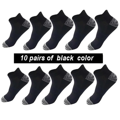 Men Ankle Socks – Breathable Summer Mesh Sports Socks, Plus Size 44-48 - ZOOMNSTORE