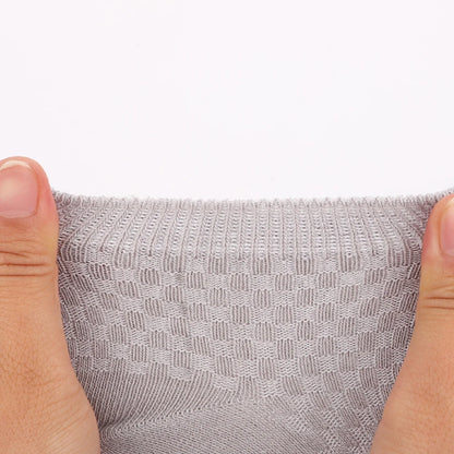 Bamboo Fiber Ankle Socks - 5 Pairs High Quality Breathable Mens Socks - ZOOMNSTORE
