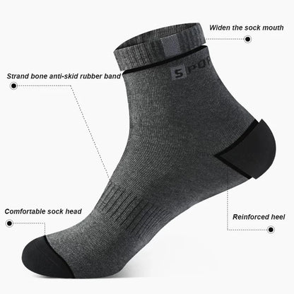 Mens Bamboo Fiber Socks - Breathable Deodorant Sports  Business Socks Size 37-43 - 510 Pairs for AutumnWinter - ZOOMNSTORE