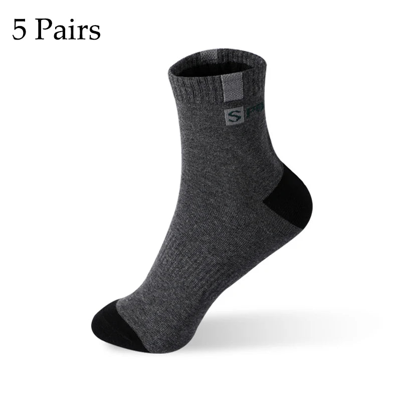 Mens Bamboo Fiber Socks - Breathable Deodorant Sports  Business Socks Size 37-43 - 510 Pairs for AutumnWinter - ZOOMNSTORE