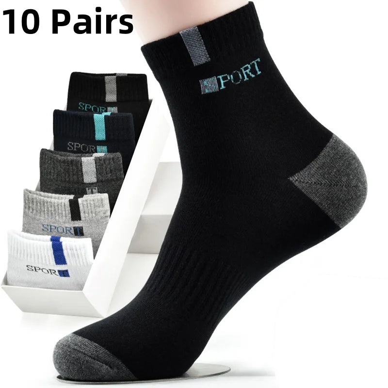 Mens Bamboo Fiber Socks - Breathable Deodorant Sports  Business Socks Size 37-43 - 510 Pairs for AutumnWinter - ZOOMNSTORE