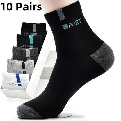 Mens Bamboo Fiber Socks - Breathable Deodorant Sports  Business Socks Size 37-43 - 510 Pairs for AutumnWinter - ZOOMNSTORE