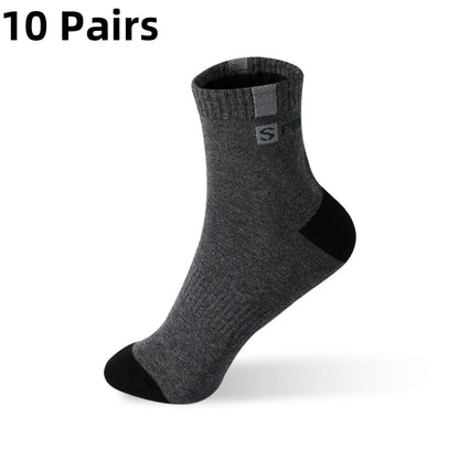Mens Bamboo Fiber Socks - Breathable Deodorant Sports  Business Socks Size 37-43 - 510 Pairs for AutumnWinter - ZOOMNSTORE