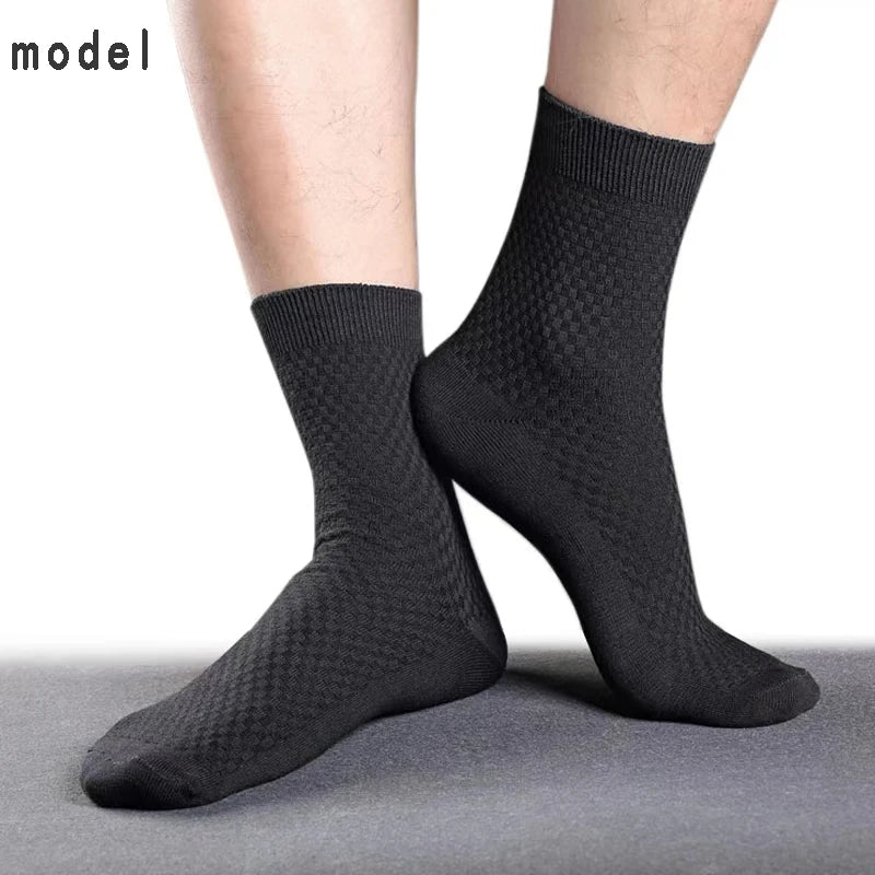 Mens Bamboo Fiber Ankle Socks - Breathable Short Socks for All Seasons 510 Pairs - ZOOMNSTORE