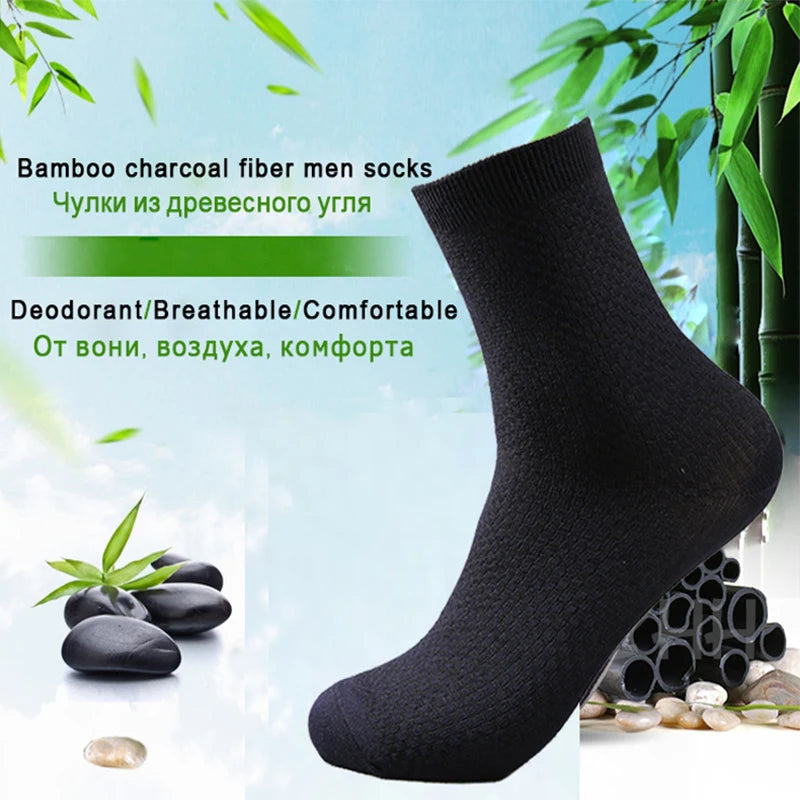 Mens Bamboo Fiber Ankle Socks - Breathable Short Socks for All Seasons 510 Pairs - ZOOMNSTORE