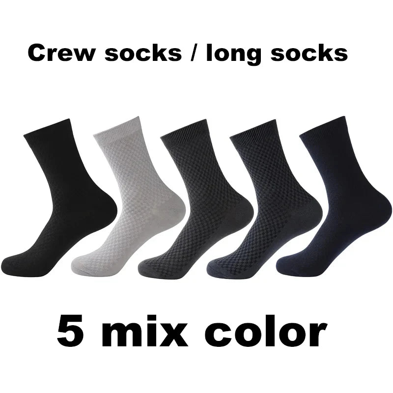 Mens Bamboo Fiber Ankle Socks - Breathable Short Socks for All Seasons 510 Pairs - ZOOMNSTORE