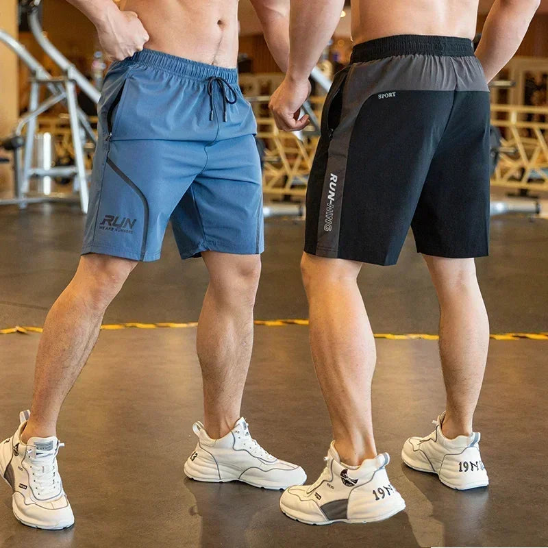 Mens Beach Shorts - Fitness Joggers with Zip Pockets - ZOOMNSTORE