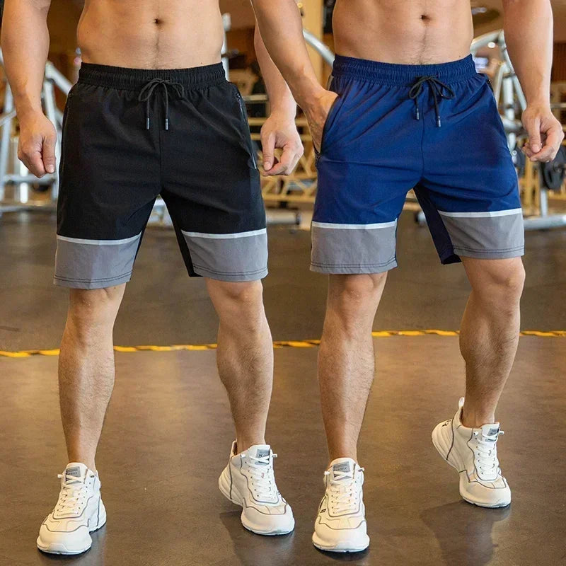 Mens Beach Shorts - Fitness Joggers with Zip Pockets - ZOOMNSTORE