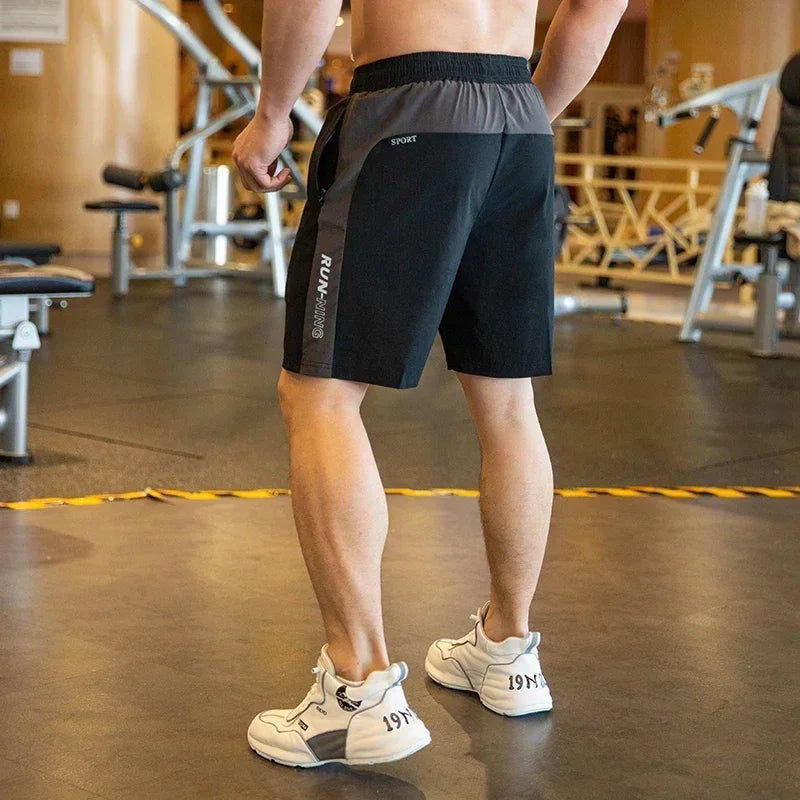 Mens Beach Shorts - Fitness Joggers with Zip Pockets - ZOOMNSTORE