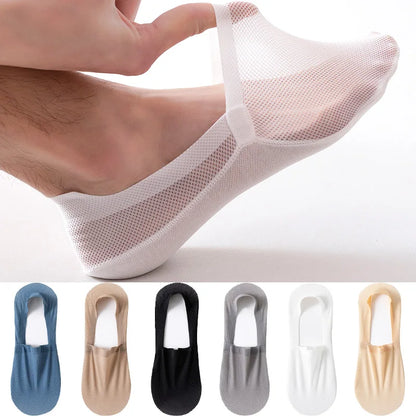 Mens Summer Boat Socks - Thin Invisible Breathable Casual Socks - ZOOMNSTORE