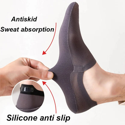 Mens Invisible Boat Socks - Thin Breathable Casual Summer Socks - ZOOMNSTORE