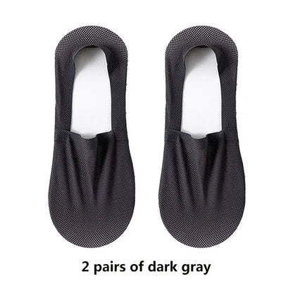 Mens Invisible Boat Socks - Thin Breathable Casual Summer Socks - ZOOMNSTORE