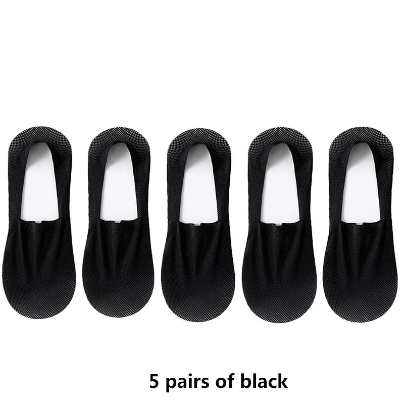 Mens Invisible Boat Socks - Thin Breathable Casual Summer Socks - ZOOMNSTORE