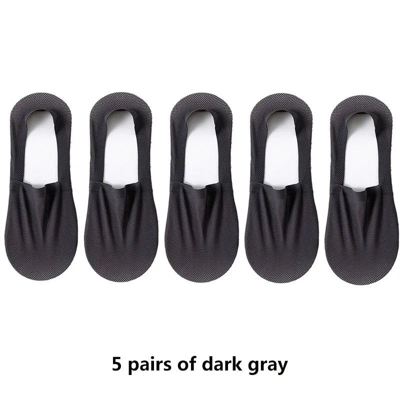 Mens Invisible Boat Socks - Thin Breathable Casual Summer Socks - ZOOMNSTORE